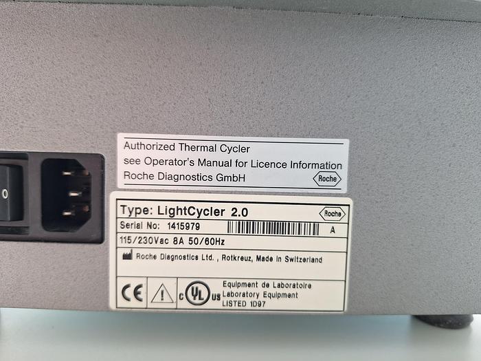 Used Roche LightCycler 2.0 Thermal Cycler