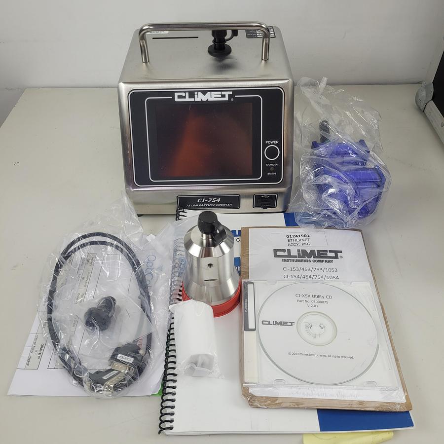 Used Climet CI-754-03 Portable Airborne Particle Counter
