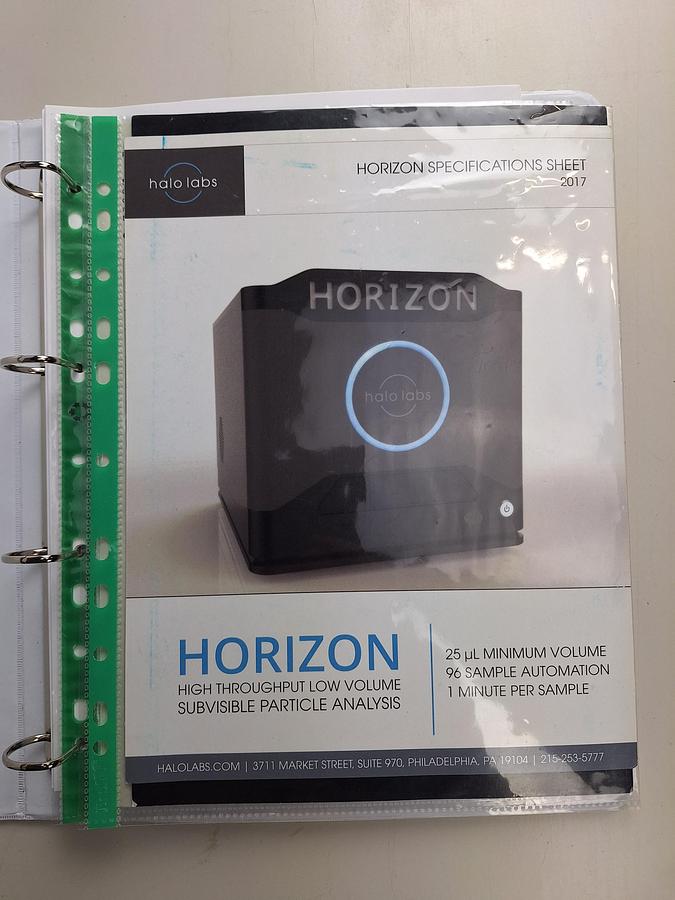 Used Halo Labs Horizon Particle Analyzer