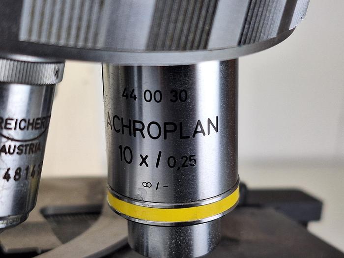 Used Zeiss Axioskop EL-Einsatz 5 Objectives Microscope