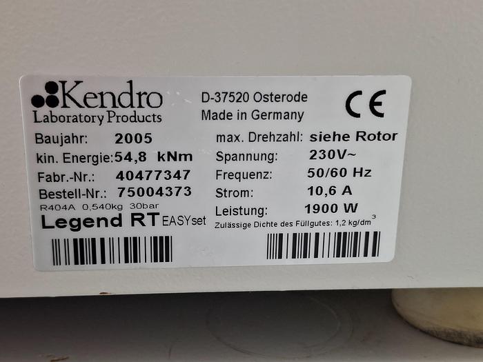 Used Sorvall  Legend RT