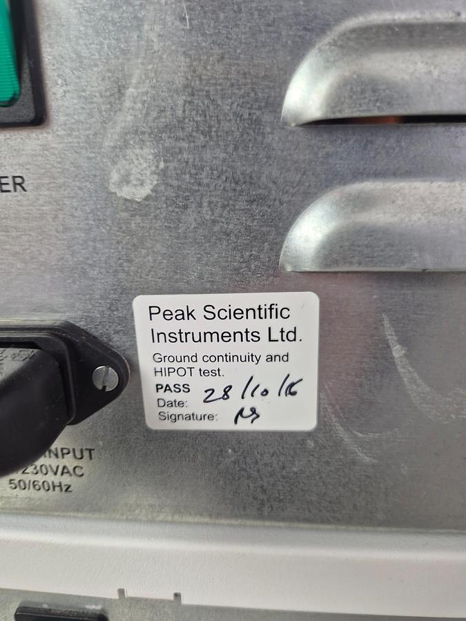Used Peak Scientific Nitrogen Generator Corona 1010 + Corona compressor