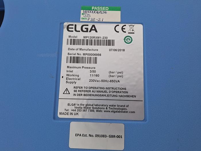 Used Elga Medica 120 Water Purification System