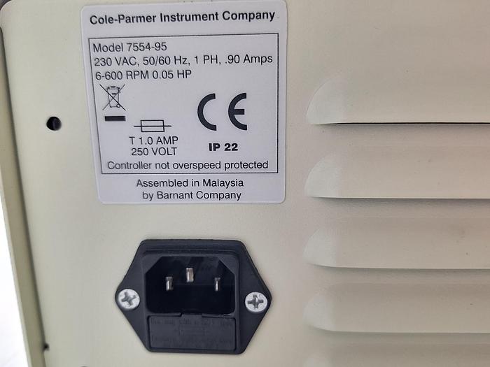 Used Cole Palmer MasterFlex  L/S 7554-95 Peristaltic Pump