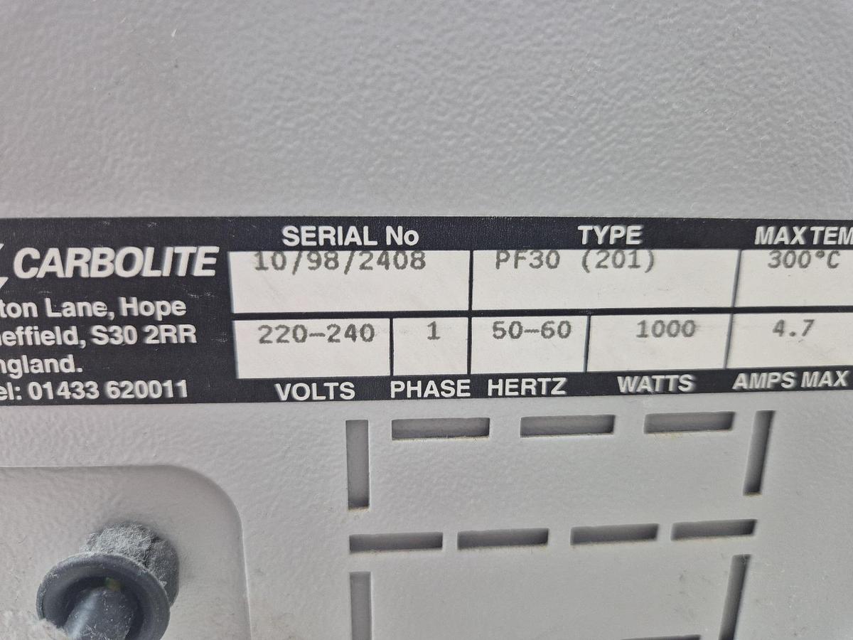 Used Carbolite PF30 Oven