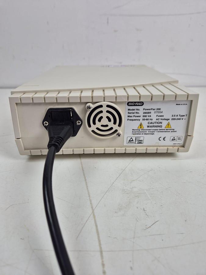 Used Bio-Rad PowerPac 200 DC power supply