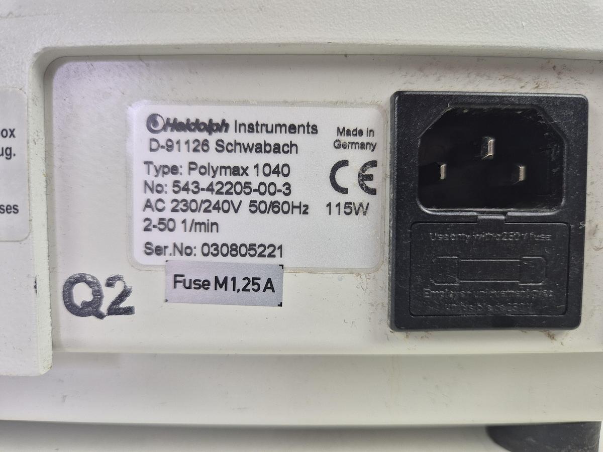 Used Heidolph Polymax 1040 Platform Shaker
