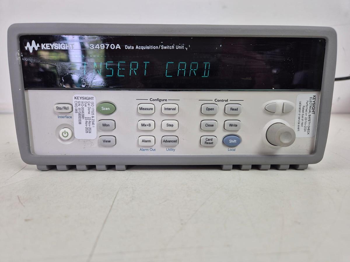Used Agilent 34970a Data Loger Switch Unit