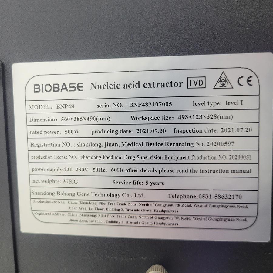 Used BioBase BNP48 Nucleic Acid Extraction System
