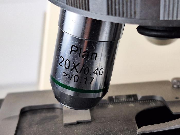 Used Zeiss Axioskop EL-Einsatz 5 Objectives Microscope