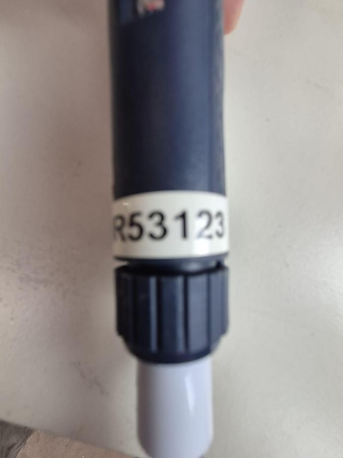 Used Gilson PIPETMAN P10 1-10uL Single Channel Pipette with Metal Ejector Colourcode Red