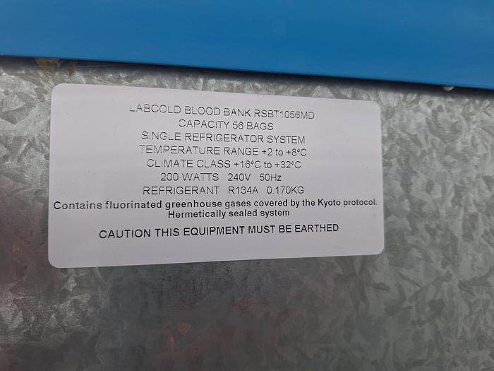 Used Labcold RSBT1056MD Blood Bank Refrigerator