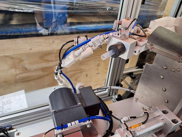 Used Quickpouch Automated Form-Fill Seal Packaging Machine with Videojet Dataflex Printer for Quickpouch Auto loader