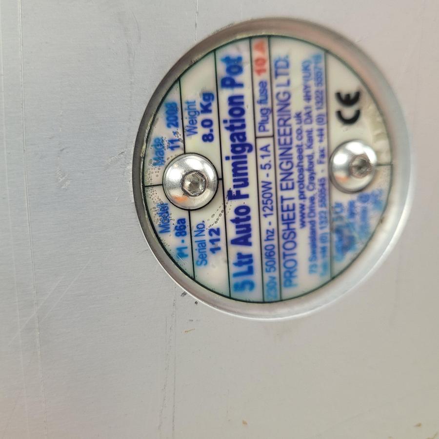 Used Protosheet Eng 5L Auto Fumigation pot