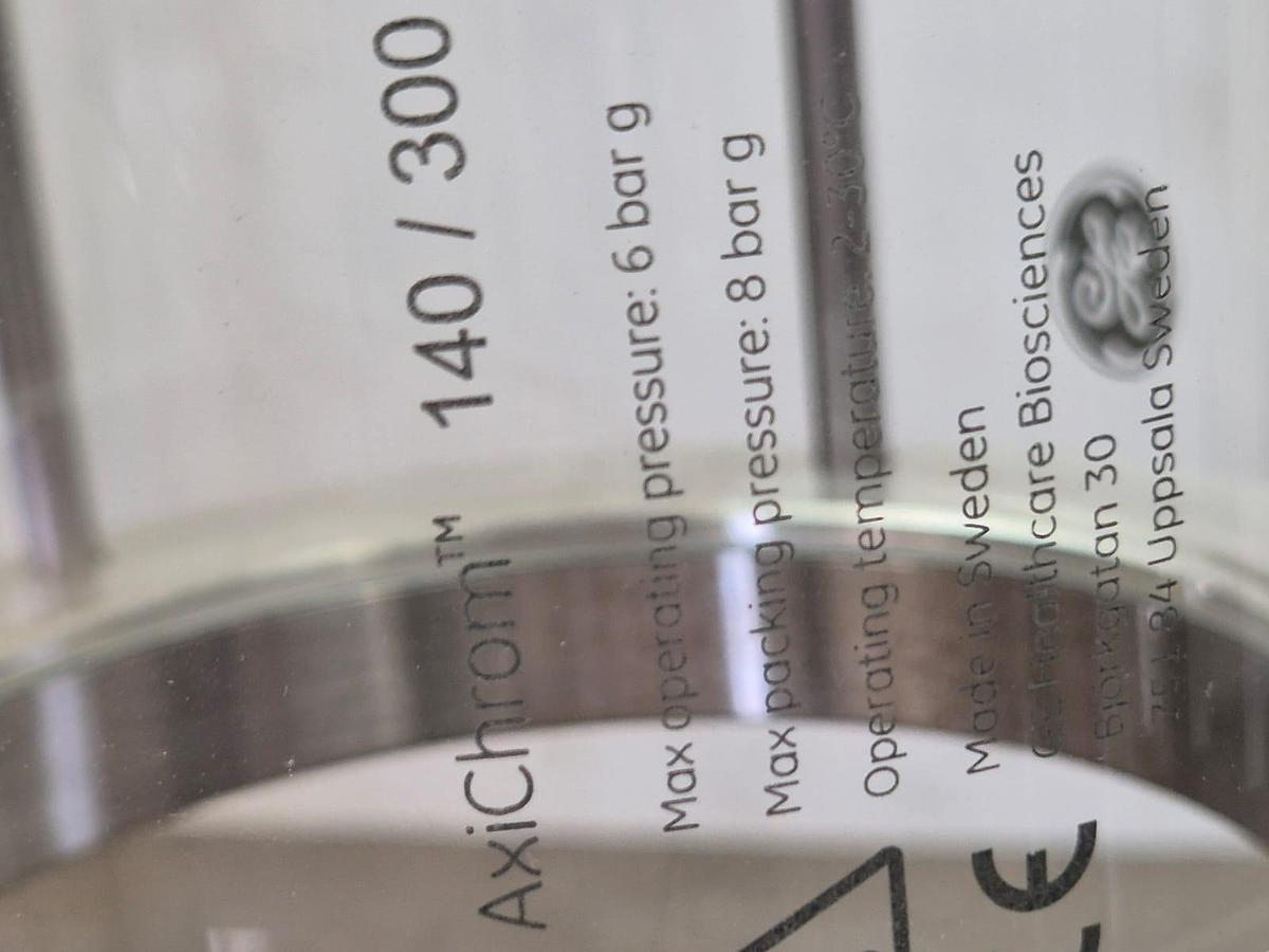 Used Cytiva Axichrom 140/300 Chromatography Column