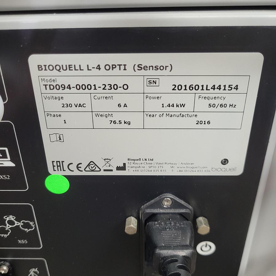 Used  BioQuell L-4 OPTI sensor