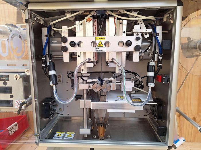 Used Quickpouch Automated Form-Fill Seal Packaging Machine with Videojet Dataflex Printer for Quickpouch Auto loader