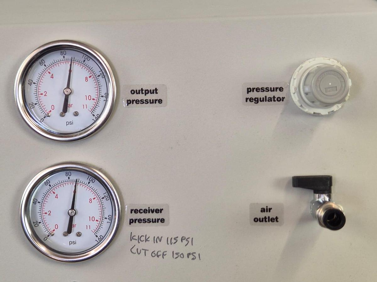 Used Bambi VTS 150D Oil Free Dry Air Compressor