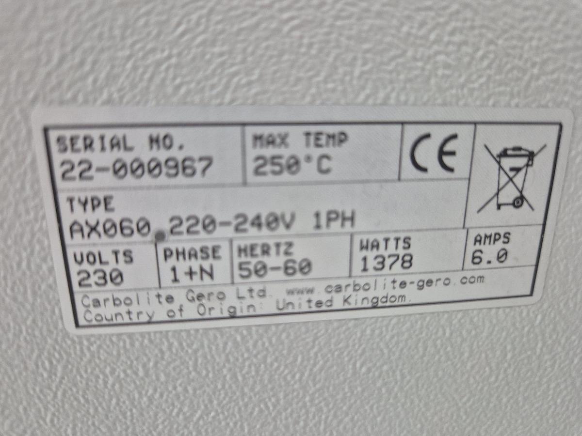 Used Carbolite Gero AX Oven