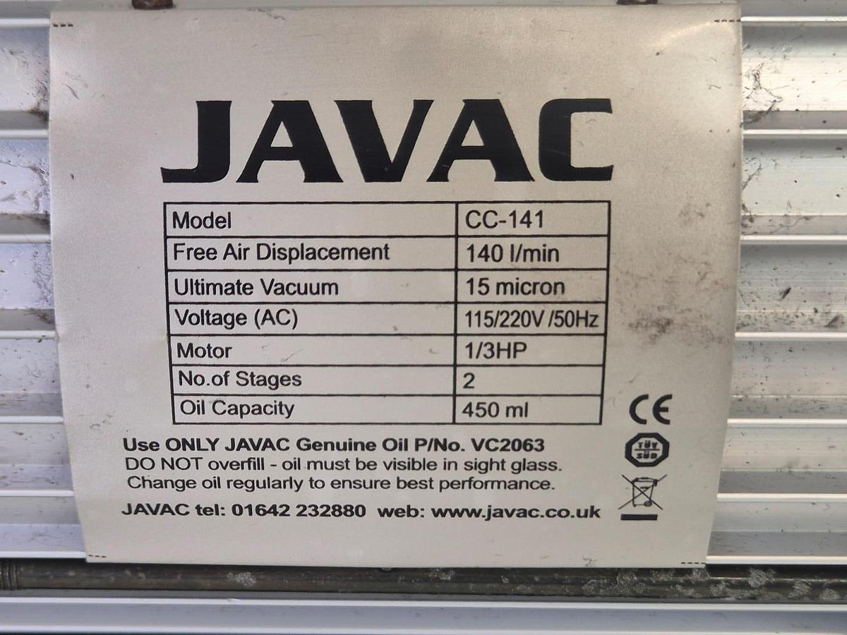 Used Javac CC141 Vacuum Pump