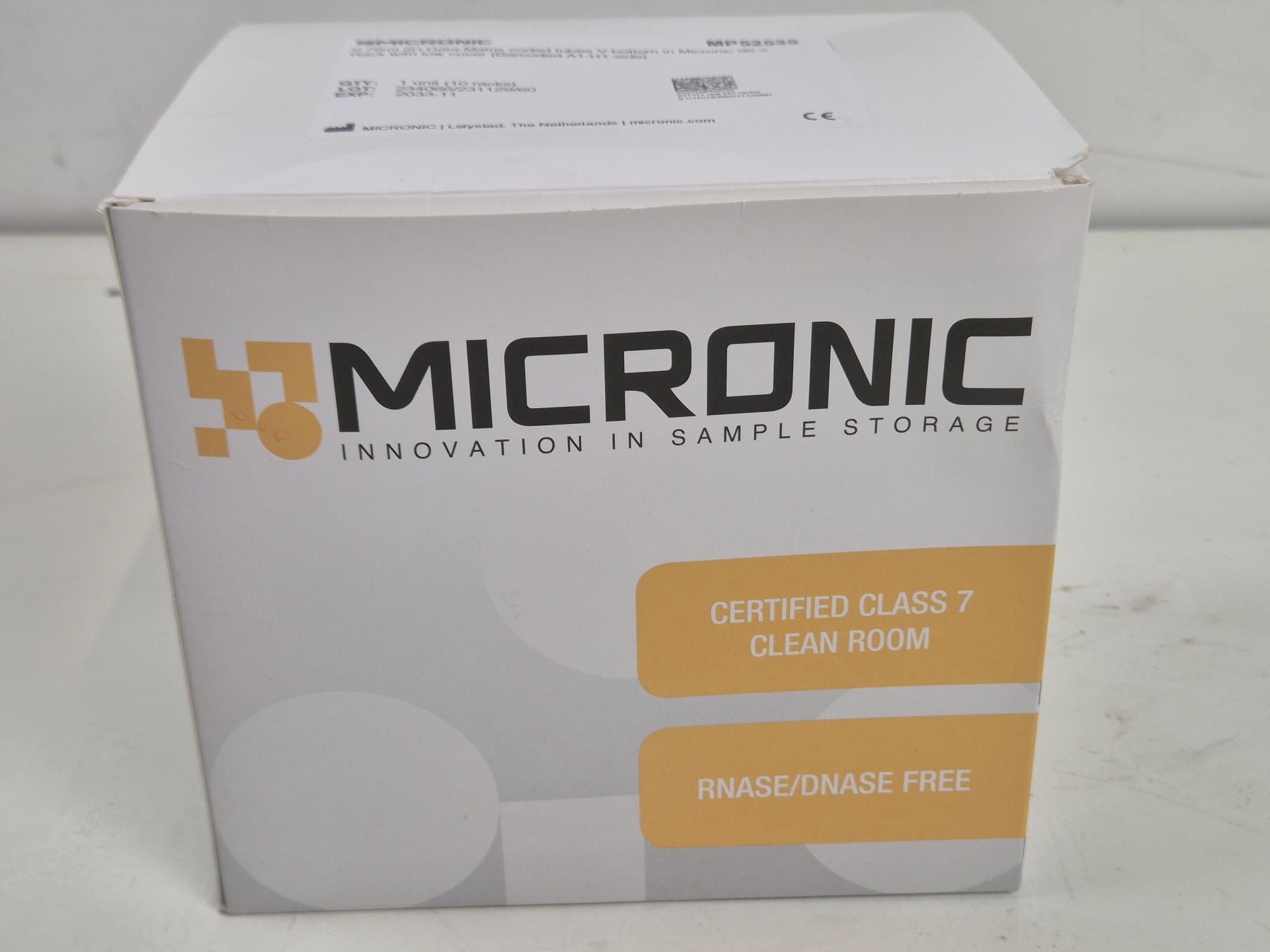 Micronic 0.75ml Data-Matrix coded tubes V bottom MP52535