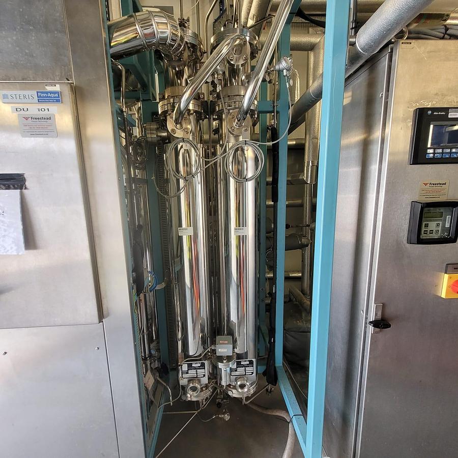 Used WFI generation and storage system