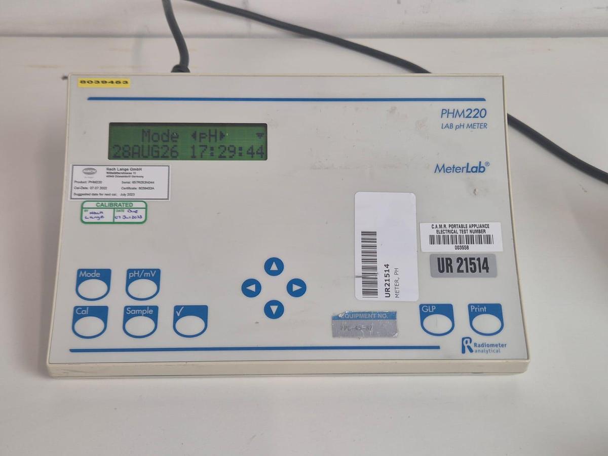 Used Radiometer Analytical MeterLab PHM220 Lab PH Meter