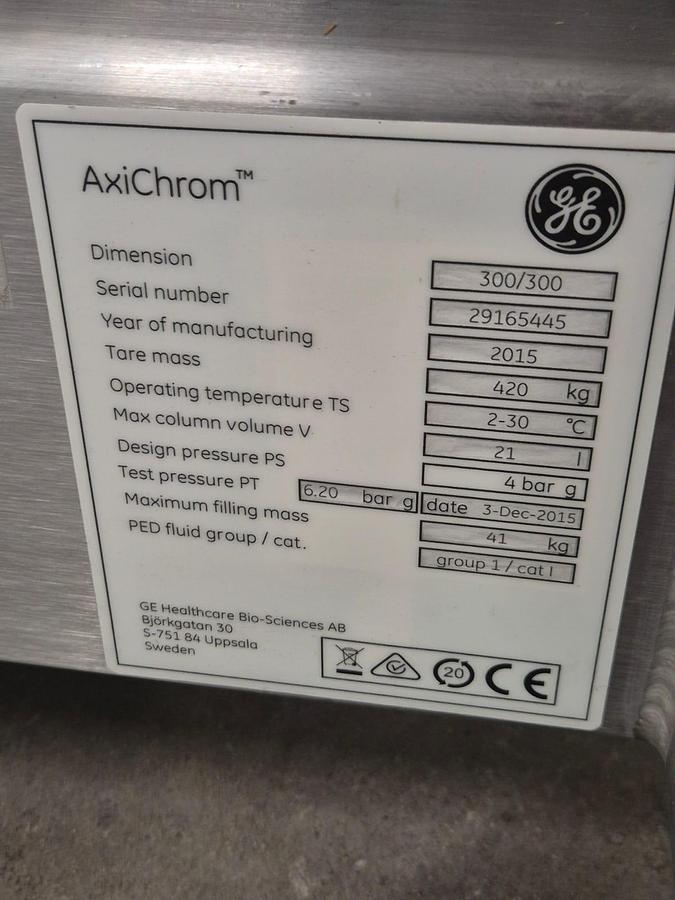 Used AxiChrom 300/300 Chromotography Column