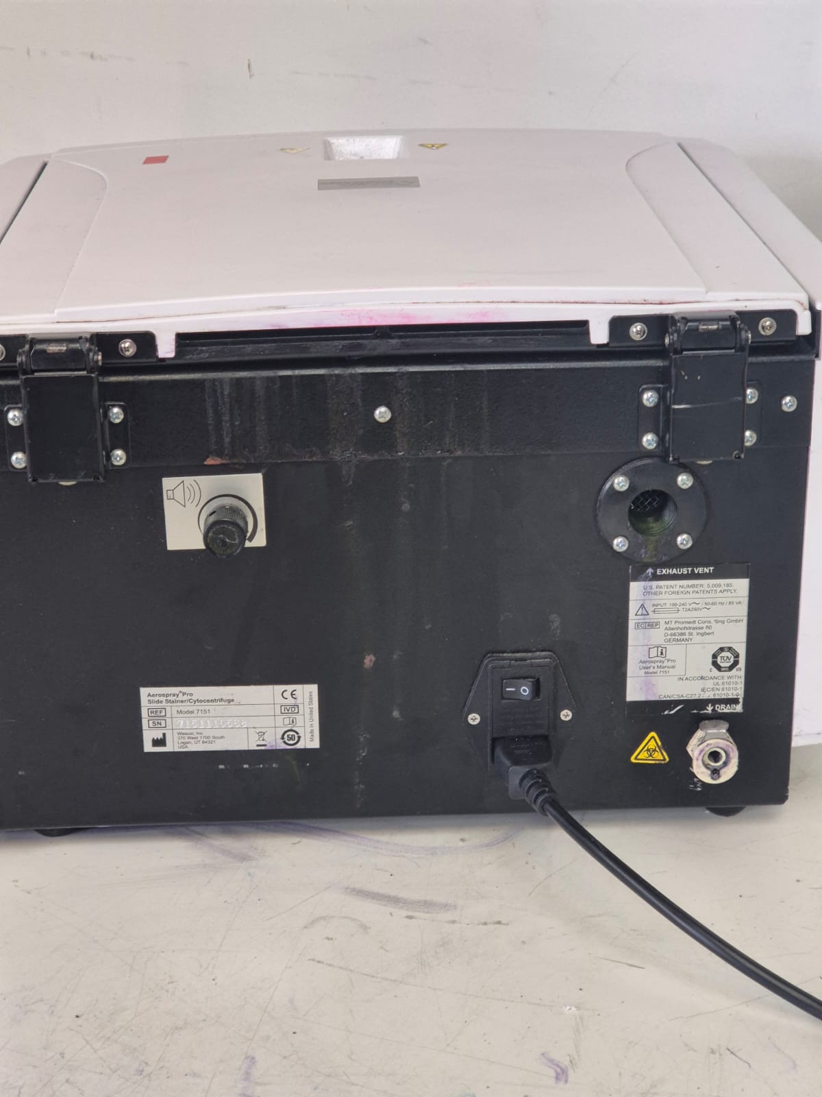 Used Wescor 7151 Aerospray Pro Slide Stainer