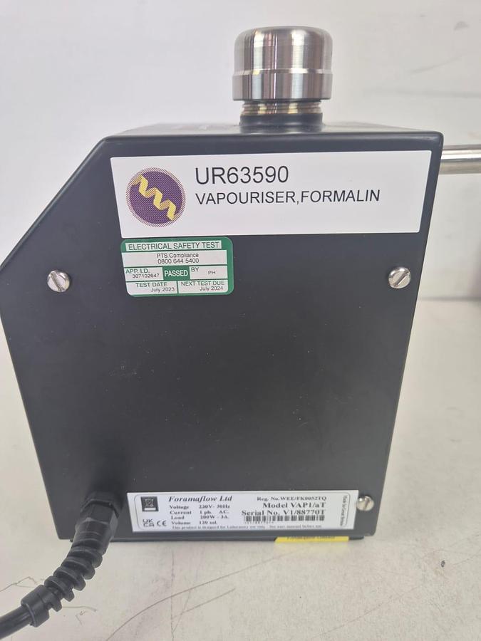 Used Formonia Formaflow VVAP1/at Vaporiser System