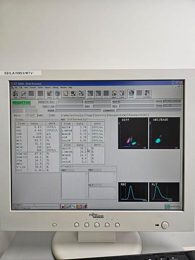 Used Sysmex XT-1800i Automated Hematology Analyzer