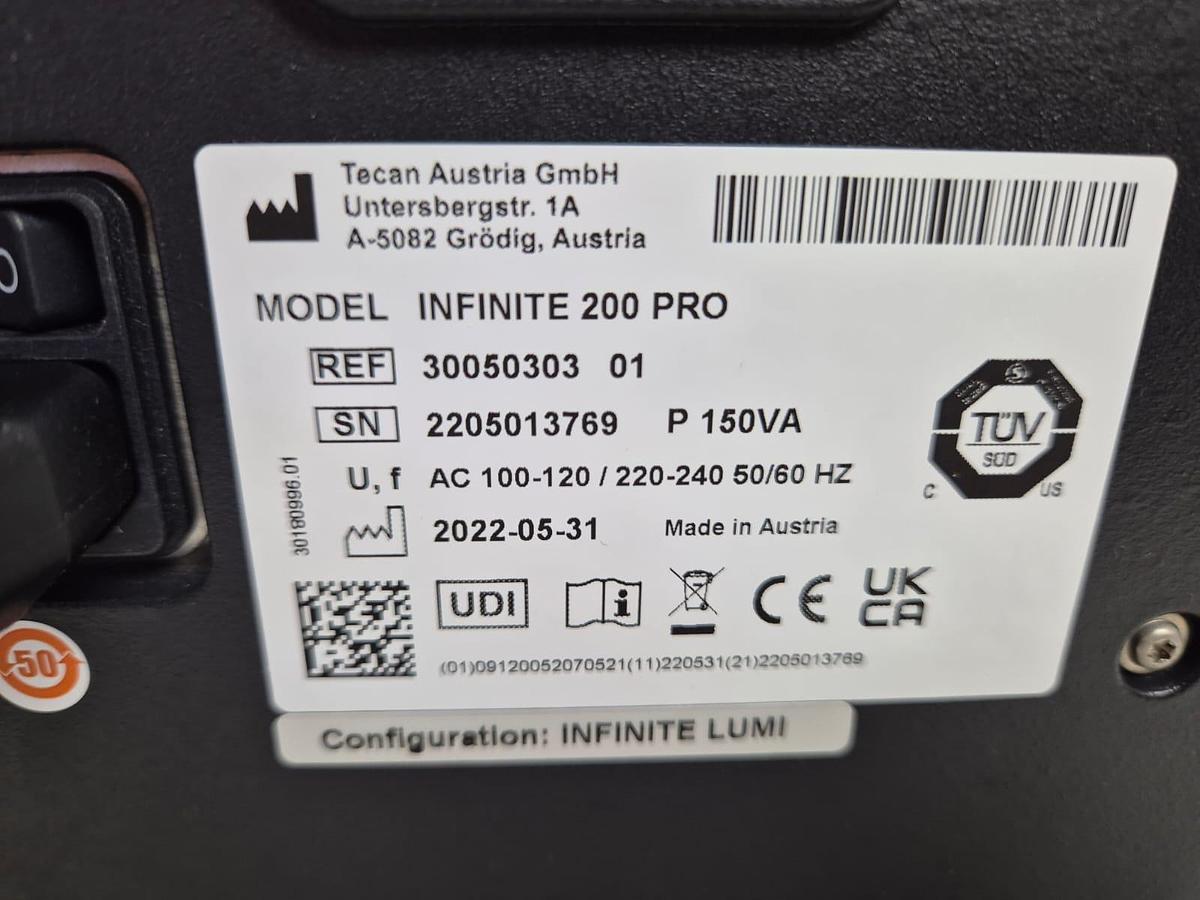 Used Tecan Infinate 200 Pro Microplate Reader