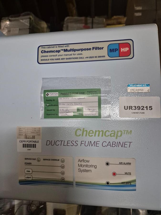 Used Bigneat Chemcap Ductless Fume Cabinet