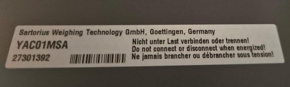 Used Sartorius Yac01 MSA Analytical Balance
