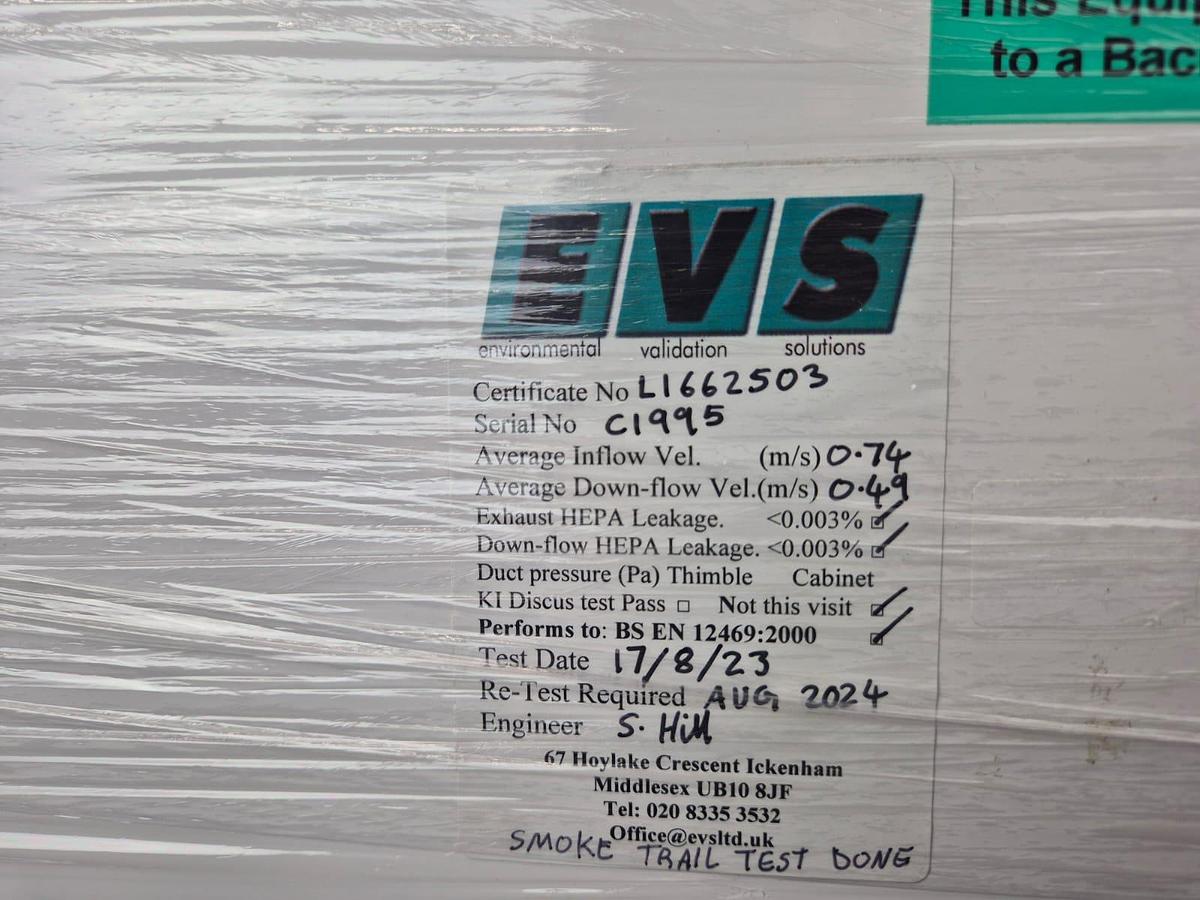 Used Biomat 2 1200EXH Class 11 Safety Cabinet
