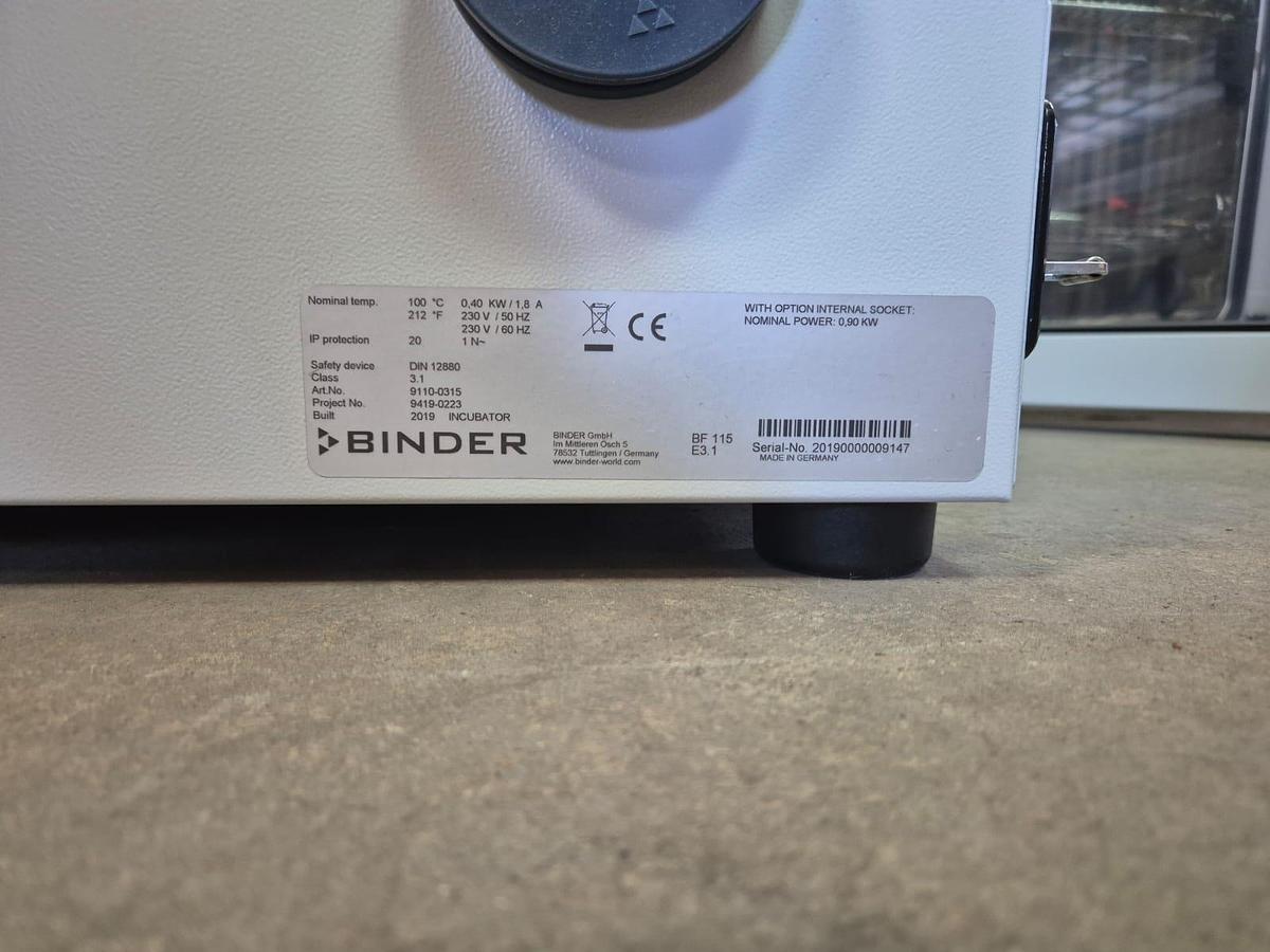 Used Binder BF115 Incubator
