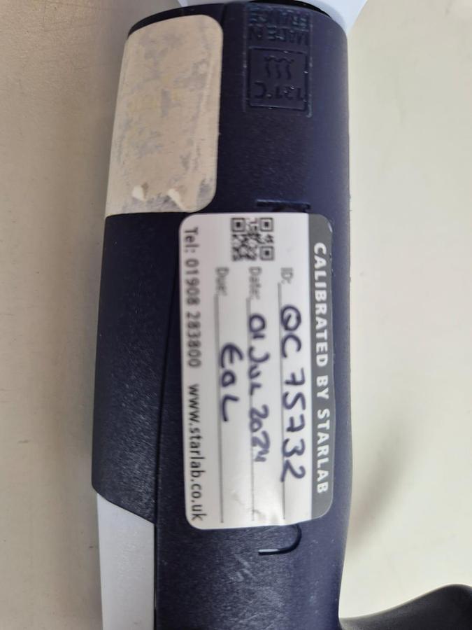 Used Gilson PIPETMAN L P10mL 1-10mL Single Channel Pipette Colour-code Light Blue