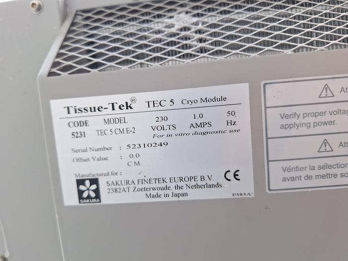 Used Tissue-Tek TEC 5 CM E-2 Cold Plate