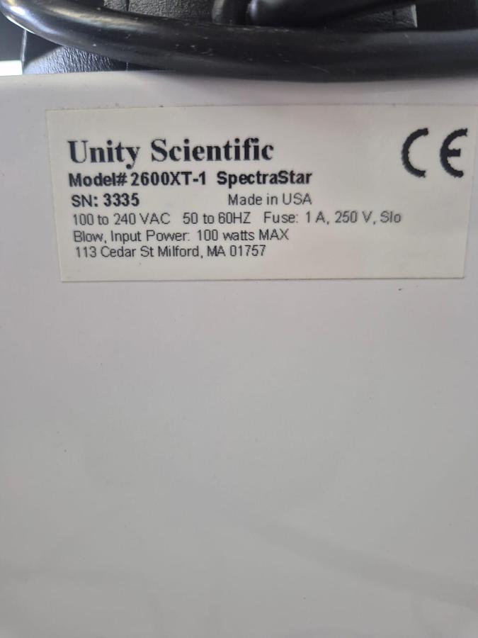 Used Thermo Fisher Unity Scientific Spectra Star 2600XT bench‑top near‑infrared (NIR) analyzer