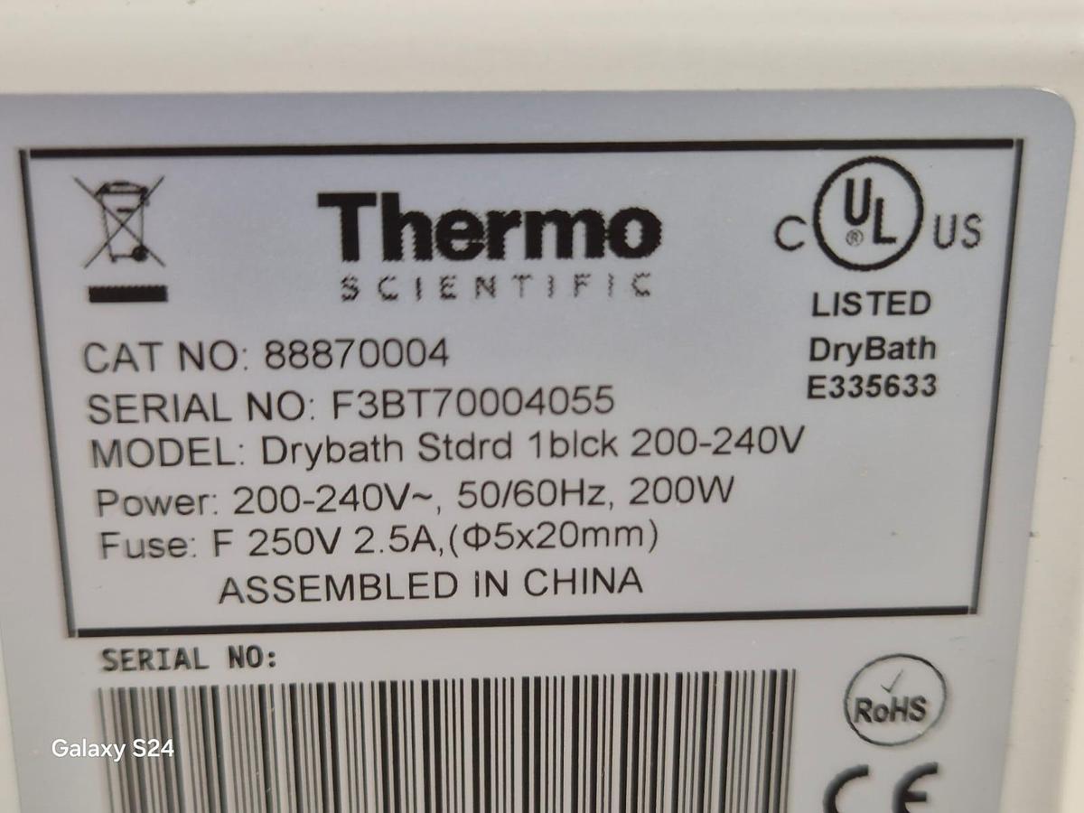 Used Thermo Scientific 1blck Drybath Standard 1/12 Block