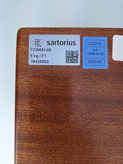 Used Sartorius YCW653 5KG / F1 Weight