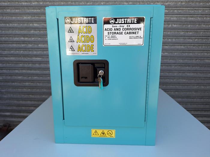 Used Justrite Acid and Corrosive Storage Cabinet