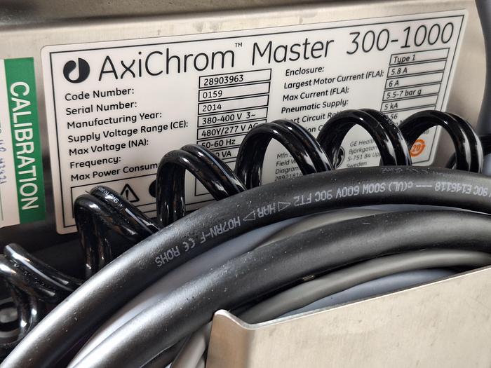 Used GE Axichrom Master 300-1000 Control Tower + GE AxiChrom 300/300 mm Chromatography Column