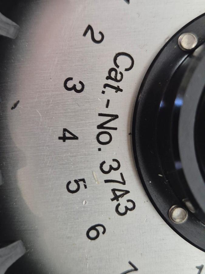 Used Heraeus Sepatech 3743 Centrifuge Rotor