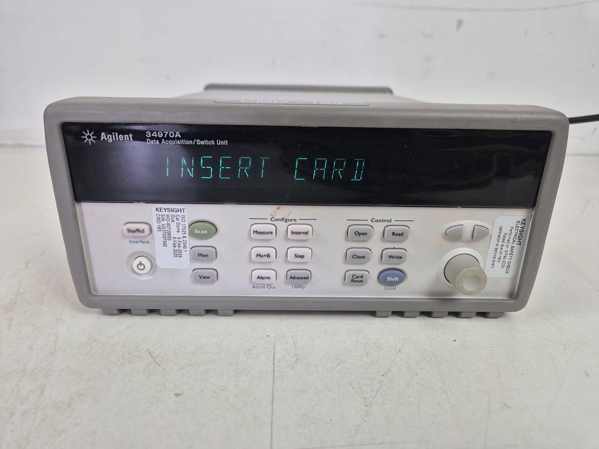 Used Agilent 34970a Data Loger Switch Unit