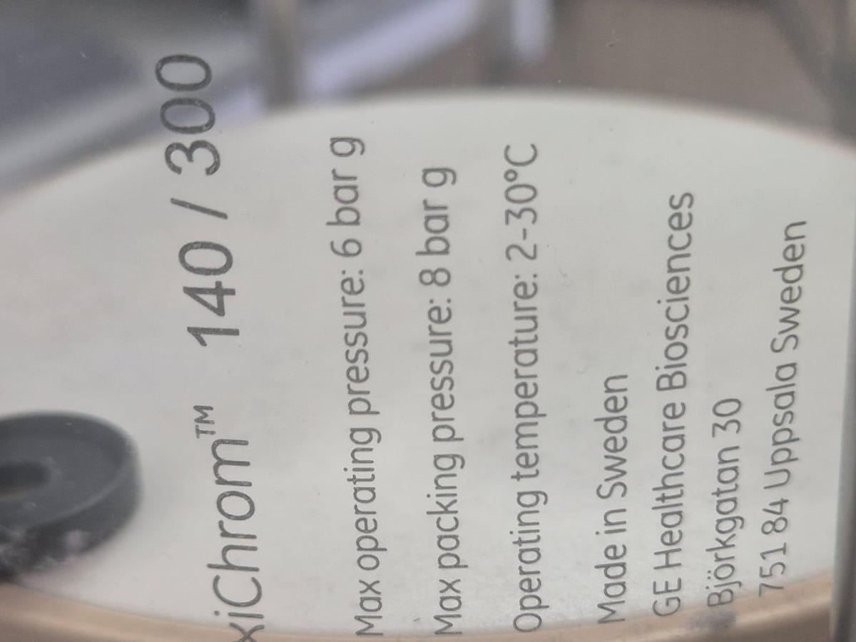 Used Axichrom 140/300 chromatography column