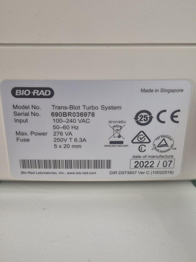 Used BioRad Trans-Blot Turbo 690BR Transfer System