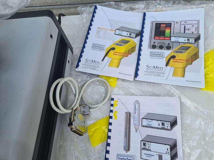 Used Hielscher flow through Sonicator UIP500hdT Transducer + Generator