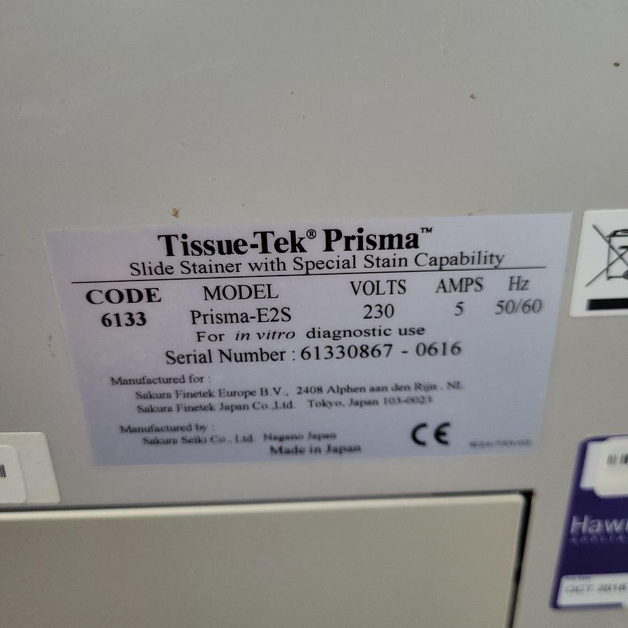 Used Tissue-Tek Prisma E2S
