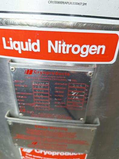 Used BOC Cryospeed 125l nitrogen vessel